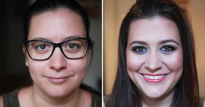 Proměna vizáže: před a po