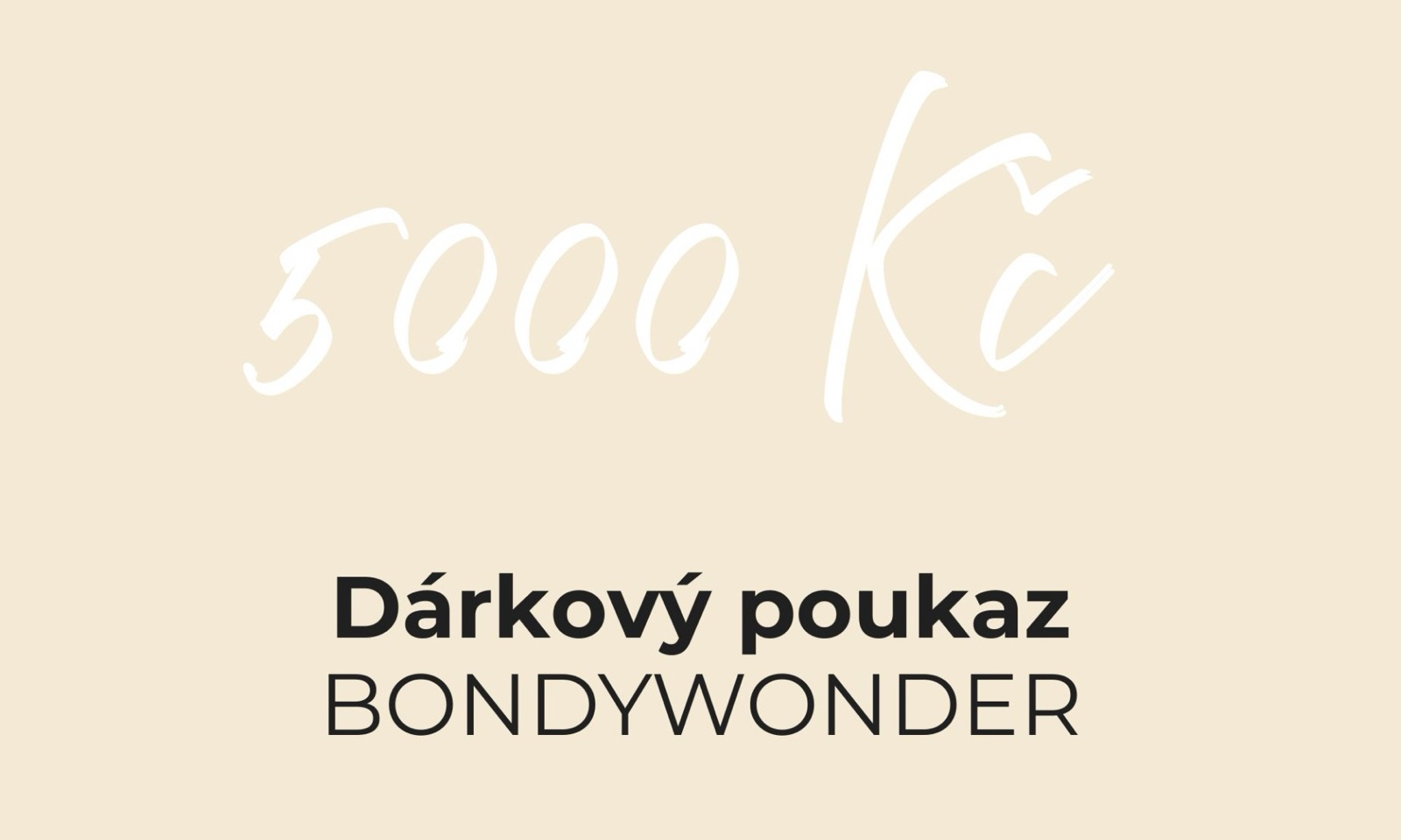 Dárkový poukaz 5 000 Kč